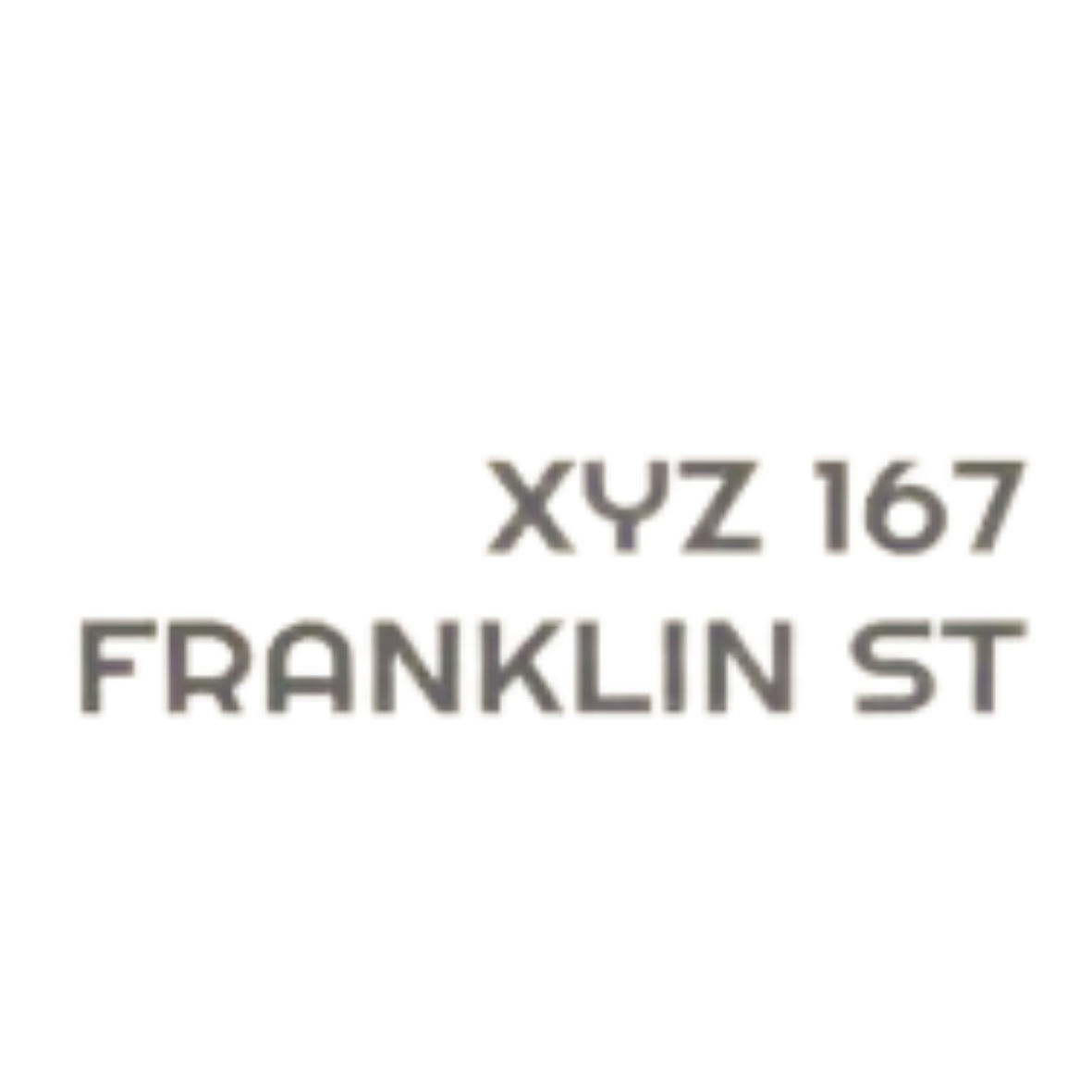 XYZ 167 Franklin St logo